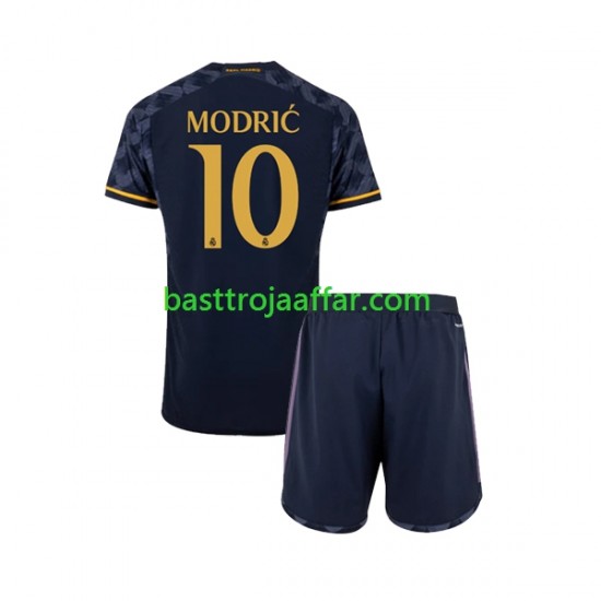 Real Madrid Modrić Luka 10 Barn Borta Fotbollströja 2023-2024 Kortärmad