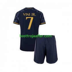 Real Madrid Vinicius Junior 7 Barn Borta Fotbollströja 2023-2024 Kortärmad
