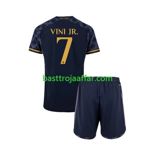 Real Madrid Vinicius Junior 7 Barn Borta Fotbollströja 2023-2024 Kortärmad
