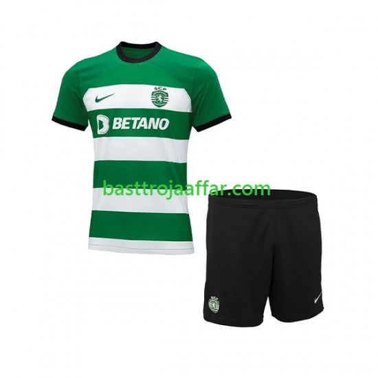 Sporting Lissabon Barn Hemma Fotbollströja 2023-2024 Kortärmad