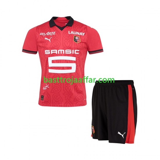Stade Rennais Barn Hemma Fotbollströja 2023-2024 Kortärmad