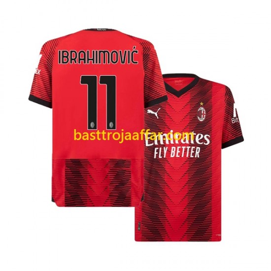 AC Milan Ibrahimović 11 Män Hemma Fotbollströja 2023-2024 Kortärmad
