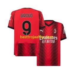 AC Milan Olivier Giroud 9 Män Hemma Fotbollströja 2023-2024 Kortärmad