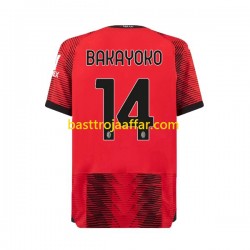 AC Milan Tiemoue Bakayoko 14 Män Hemma Fotbollströja 2023-2024 Kortärmad