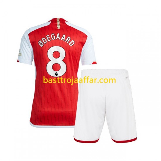 Arsenal Martin Odegaard 8 Barn Hemma Fotbollströja 2023-2024 Kortärmad