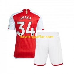 Arsenal Xhaka 34 Barn Hemma Fotbollströja 2023-2024 Kortärmad