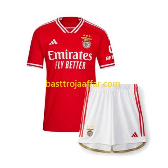 Benfica Barn Hemma Fotbollströja 2023-2024 Kortärmad