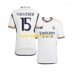 Real Madrid Federico Valverde 15 Män Hemma Fotbollströja 2023-2024 Kortärmad