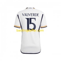 Real Madrid Federico Valverde 15 Män Hemma Fotbollströja 2023-2024 Kortärmad
