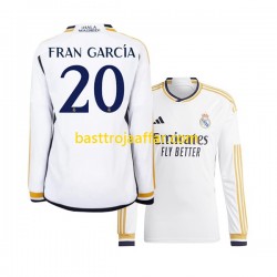 Real Madrid Fran Garcia 20 Män Hemma Fotbollströja 2023-2024 Långärmad