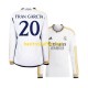 Real Madrid Fran Garcia 20 Män Hemma Fotbollströja 2023-2024 Långärmad