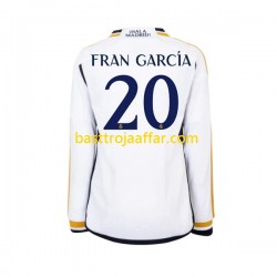 Real Madrid Fran Garcia 20 Män Hemma Fotbollströja 2023-2024 Långärmad