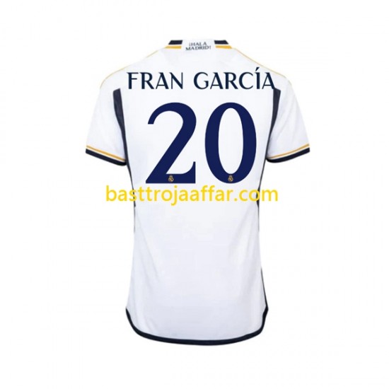 Real Madrid Fran Garcia 20 Män Hemma Fotbollströja 2023-2024 Kortärmad
