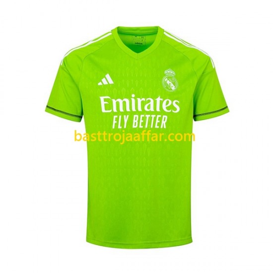 Real Madrid Thibaut Courtois 1 Målvakt Män Hemma Fotbollströja 2023-2024 Kortärmad