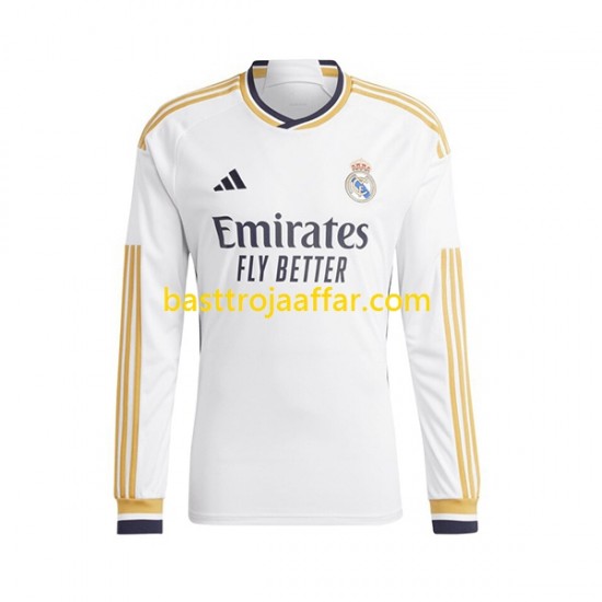 Real Madrid Män Hemma Fotbollströja 2023-2024 Långärmad
