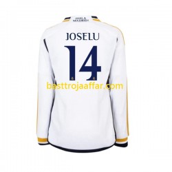 Real Madrid JOSELU 14 Män Hemma Fotbollströja 2023-2024 Långärmad