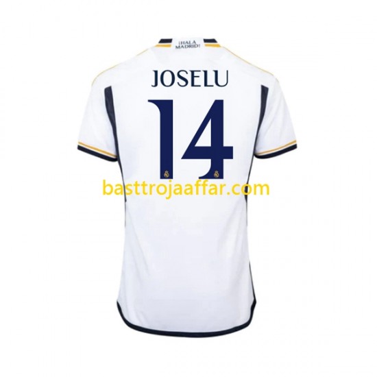 Real Madrid JOSELU 14 Män Hemma Fotbollströja 2023-2024 Kortärmad