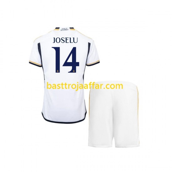 Real Madrid JOSELU 14 Barn Hemma Fotbollströja 2023-2024 Kortärmad
