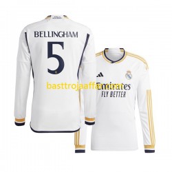 Real Madrid Jude Bellingham 5 Män Hemma Fotbollströja 2023-2024 Långärmad