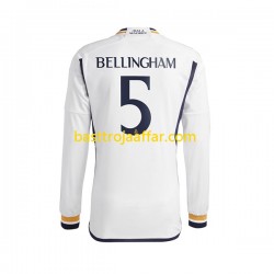 Real Madrid Jude Bellingham 5 Män Hemma Fotbollströja 2023-2024 Långärmad
