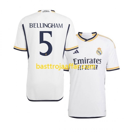 Real Madrid Jude Bellingham 5 Män Hemma Fotbollströja 2023-2024 Kortärmad