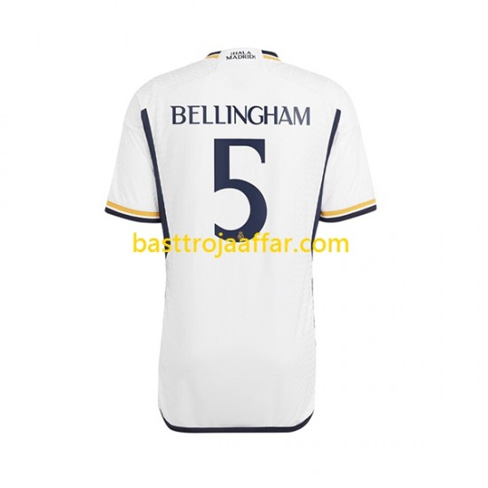 Real Madrid Jude Bellingham 5 Män Hemma Fotbollströja 2023-2024 Kortärmad