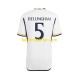 Real Madrid Jude Bellingham 5 Män Hemma Fotbollströja 2023-2024 Kortärmad