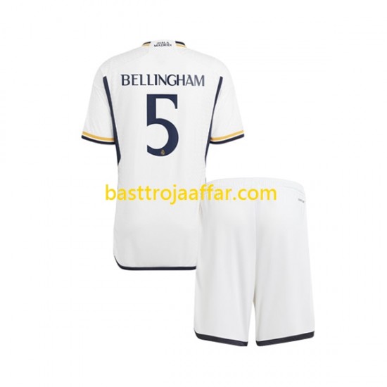 Real Madrid Jude Bellingham 5 Barn Hemma Fotbollströja 2023-2024 Kortärmad