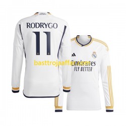 Real Madrid Rodrygo Goes 11 Män Hemma Fotbollströja 2023-2024 Långärmad