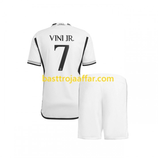 Real Madrid Vinicius Junior 7 Barn Hemma Fotbollströja 2023-2024 Kortärmad