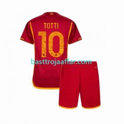 AS Roma Totti 10 Barn Hemma Fotbollströja 2023-2024 Kortärmad