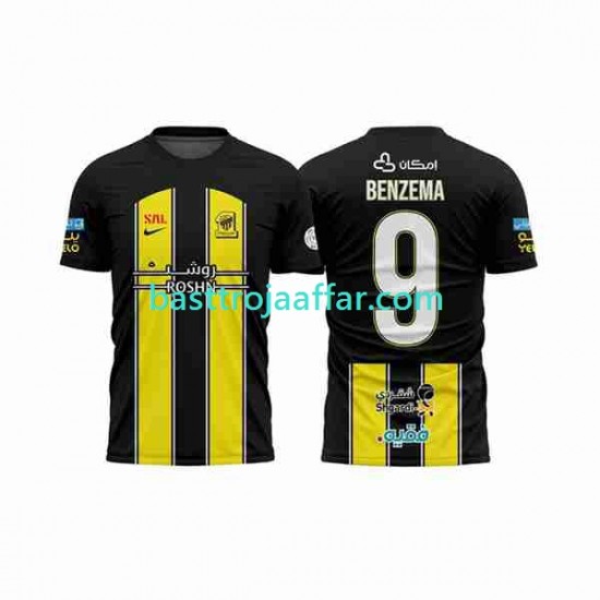 Al-Ittihad BENZEMA 9 Män Hemma Fotbollströja 2023-2024 Kortärmad
