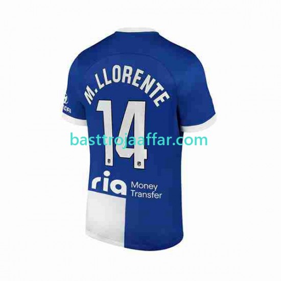 Atlético Madrid 2 Marcos Llorente 14 Män Borta Fotbollströja 2023-2024 Kortärmad