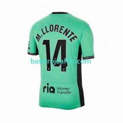 Atlético Madrid 2 Marcos Llorente 14 Män Tredje Fotbollströja 2023-2024 Kortärmad Atlético Madrid 2 Marcos Llorente 14 Män Tredje Fotbollströja 2023-2024 Kortärmad