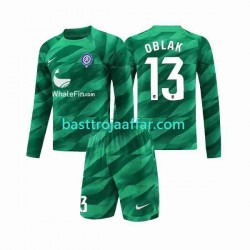 Atlético Madrid Jan Oblak 13 Målvakt Barn Borta Fotbollströja 2023-2024 Långärmad Atlético Madrid Jan Oblak 13 Målvakt Barn Borta Fotbollströja 2023-2024 Långärmad