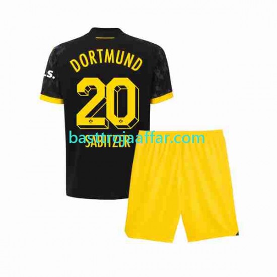 Borussia Dortmund Marcel Sabitzer 20 Barn Borta Fotbollströja 2023-2024 Kortärmad