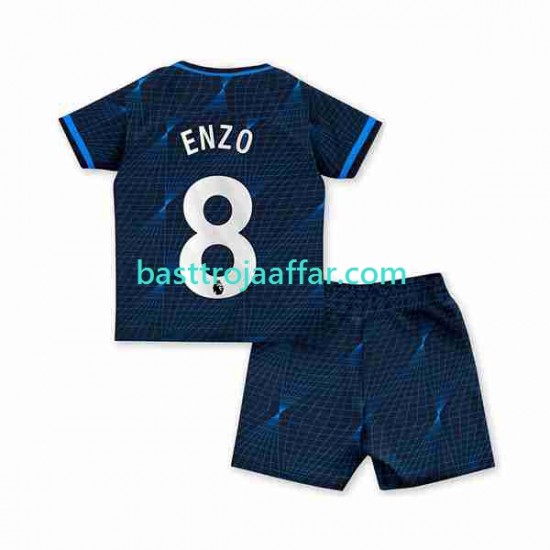 Chelsea Enzo Fernandez 8 Barn Borta Fotbollströja 2023-2024 Kortärmad