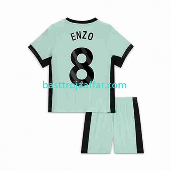 Chelsea Enzo Fernandez 8 Barn Tredje Fotbollströja 2023-2024 Kortärmad