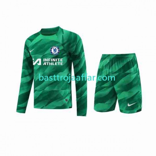 Chelsea Målvakt Barn Tredje Fotbollströja 2023-2024 Långärmad