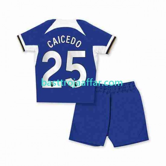 Chelsea Moises Caicedo 25 Barn Hemma Fotbollströja 2023-2024 Kortärmad