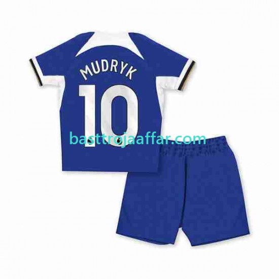 Chelsea Mykhaylo Mudryk 10 Barn Hemma Fotbollströja 2023-2024 Kortärmad