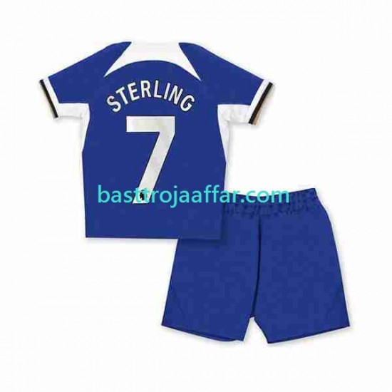 Chelsea Raheem Sterling 7 Barn Hemma Fotbollströja 2023-2024 Kortärmad
