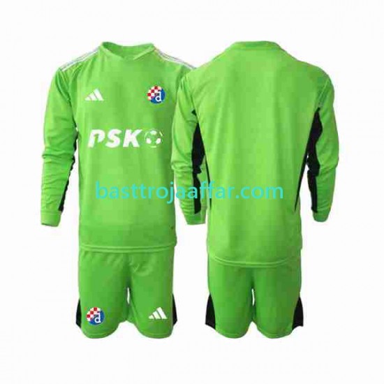 Dinamo Zagreb Målvakt Barn Hemma Fotbollströja 2023-2024 Långärmad
