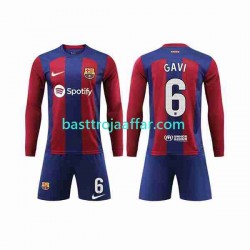 FC Barcelona GAVI 6 Barn Hemma Fotbollströja 2023-2024 Långärmad FC Barcelona GAVI 6 Barn Hemma Fotbollströja 2023-2024 Långärmad