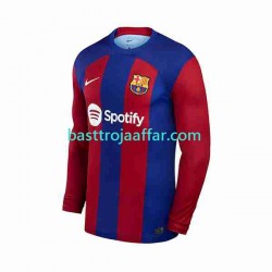 FC Barcelona Män Hemma Fotbollströja 2023-2024 Långärmad