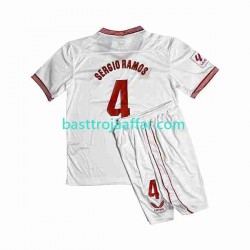Sevilla FC Sergio Ramos 4 Barn Hemma Fotbollströja 2023-2024 Kortärmad