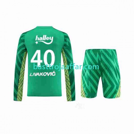 Fenerbahce Livakovic 40 Footbal Kit Målvakt Hemma 2023-2024 Långärmad