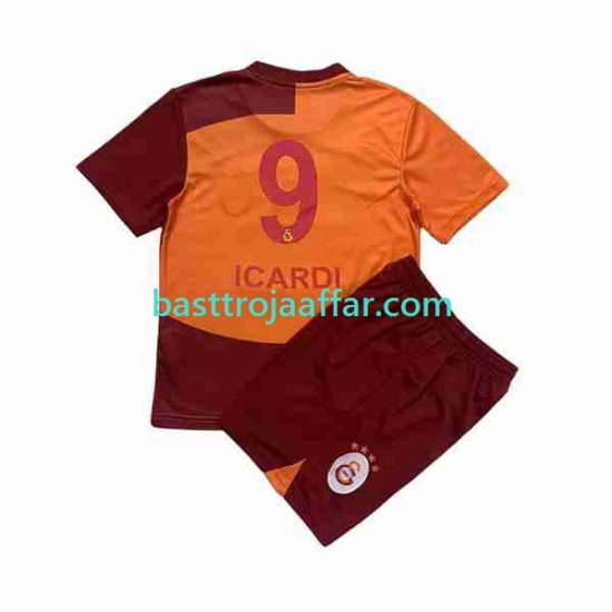Galatasaray SK Icardi 9 Barn Hemma Fotbollströja 2023-2024 Kortärmad