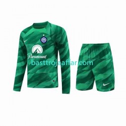 Inter Milan Målvakt Barn Borta Fotbollströja 2023-2024 Långärmad
