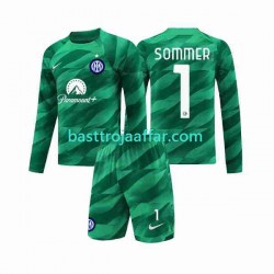 Inter Milan Sommer 1 Målvakt Barn Borta Fotbollströja 2023-2024 Långärmad Inter Milan Sommer 1 Målvakt Barn Borta Fotbollströja 2023-2024 Långärmad